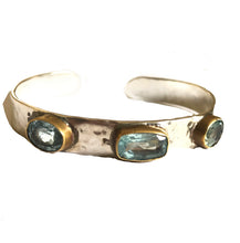 Cargar imagen en el visor de la galería, VERONA AGUAMARINAS PLATA